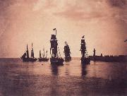Gustave Le Gray Ship leaving  Harbor oil painting